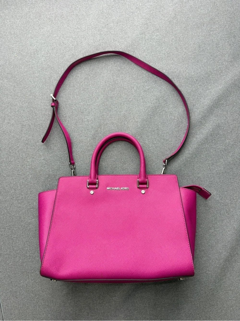 Michael Kors Selma Saffiano Leather Medium Satchel